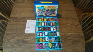 Vintage 1976 Lesney Matchbox Carry Case W/ 48 Matchbox Models