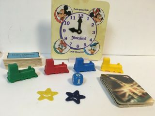The Disneyland Family Fun In The Magic Kingdom Game 1990 Parker Bros Parts