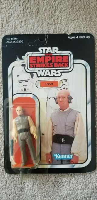 Vintage 1980 Star Wars Empire Strikes Back Esb Lobot 41 - Back Carded Unpunched