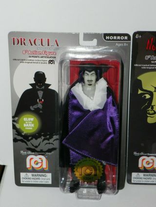 Mego 8” Action Figure Complete Set Wave 6 Horror Figure Dracula Freddy Nosferatu 2