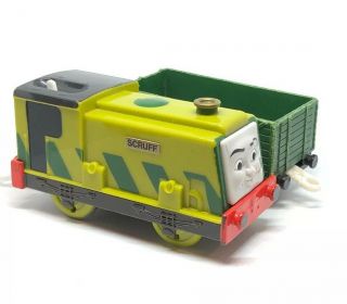 Trackmaster Motorized Scruff With Brown Car For Thomas And Friends