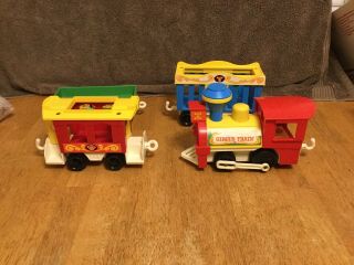 Vintage Fisher Price Little People Circus Parade Train