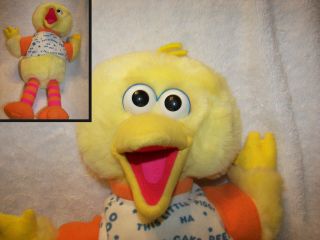 Big Bird Talking Laughing Sesame Street 17 " Plush Vintage 1996 Peek A Boo