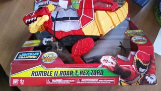 Power Rangers Dino Charge - Rumble And Roar T - Rex Zord Action Figure