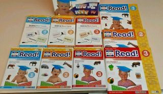 Your Baby Can Read System Levels 1 2 3 Dvds Sliding Word Cards Complete Box Set