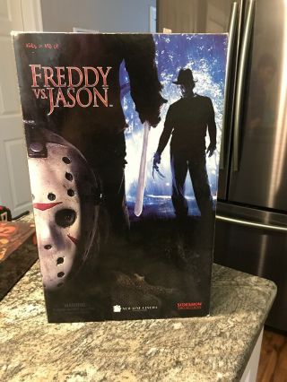 Jason Voorhees 12 " Freddy Vs Jason Sideshow Collectibles 1/6 Scale Mib