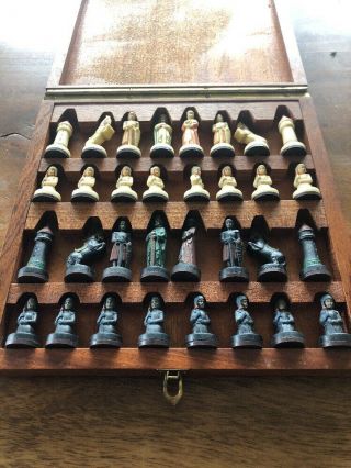 Italian Anri Toriart Charlemagne Medieval Chess Set Magnetic Board