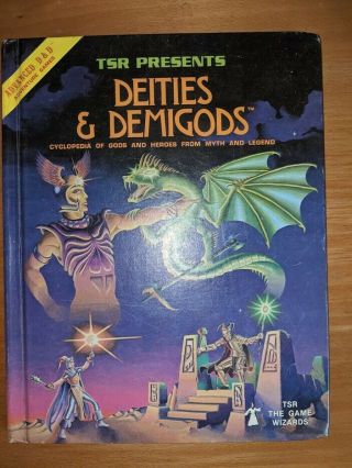 Ad&d Deities & Demigods 144 Pages And Cthulhu/elric Mythos