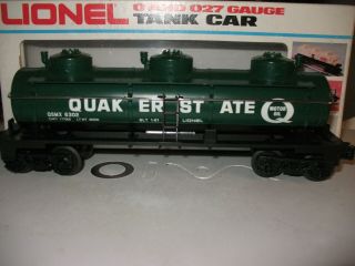 Lionel 6 - 6302 Quaker State Triple Dome Tank Car Ln/box C8 767