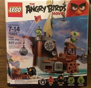 Lego The Angry Birds Movie Piggy Pirate Ship Set 75825 Factory Htf
