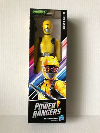 2019 Power Rangers Beast Morphers Yellow Ranger 12” Atf Hasbro 80550 Nib Rare