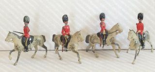 Wm.  Britain Jr.  4 British Soldiers On Horseback