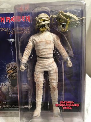 Neca Iron Maiden Mummy Eddie Clothed 8 " Action Figure World Slavery Tour 84 - 85