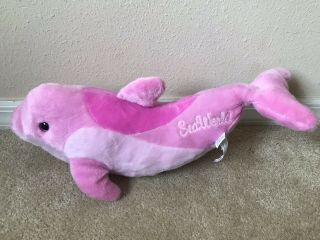 Sea World Seaworld Souvenir Pink Dolphin Plush 19 " Shamu The Petting Zoo 2016