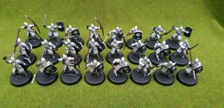 24 Warriors Of Minas Tirith Well Painted Plastic Lord Of The Rings Gondor Lotr