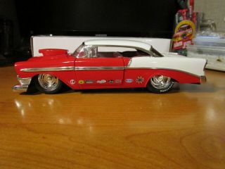 Jada 1/18 Bigtime Muscle Red/white 1956 Chevy Bel Air No Box Read