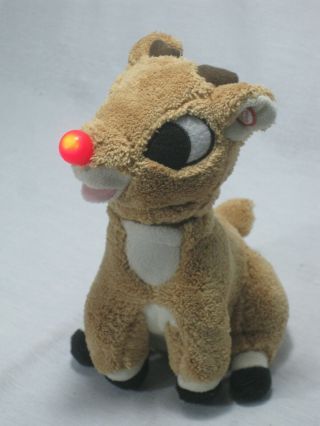 ✅animated Singing Light Up Rudolph The Red Nosed Reindeer Gemmy 2004
