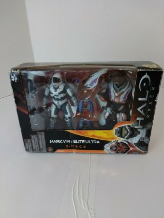 2010 Mcfarlane Toys Halo Reach Mark V [b] & Elite Ultra Seriew 1 X Box 360