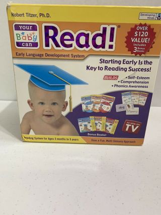 Your Baby Can Read System Levels 1 - 3 Dvds Word Cards Complete Box Set Learn