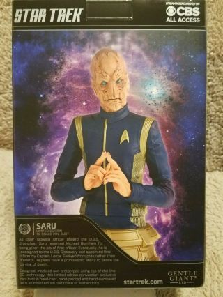 Star Trek SARU Limited Edition 1:6 Scale Mini Bust by Gentle Giant 2018 3
