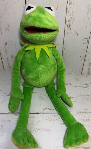 Kermit The Frog 16 " Plush Stuffed Animal Frog The Muppets Disney Ty Beanie