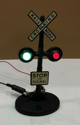 Marx Railroad Crossing,  Stop On Signal Sign,  Light Fixture,  Cool