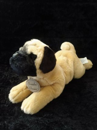 Yomiko Classics Pug Dog Plush Tan Black 15 " Russ Stuffed Animal Puppy