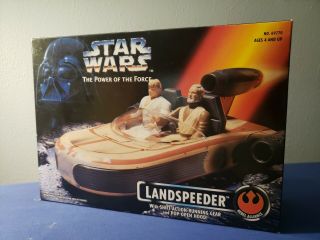 1995 Kenner Star Wars Power Of The Force Landspeeder Vehicle Box