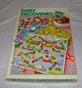 Vtg 1986 Discovery Toys Early Discoveries 4 - In - 1 Board Games Complete