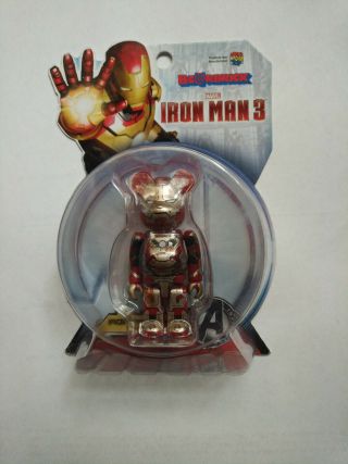 Medicom Be@rbrick Marvel 42 Iron Man 3 Red 100 Damage Ver