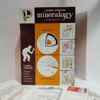 Vintage Lionel - Porter Mineralogy Experimental Lab.  Made In The U.  S.  A No 2970094