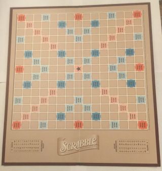 2001 Hasbro Scrabble Game Board Only