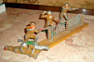 Manoil,  Barclay,  Old Toy Soldiers,  Barb Wire Machine Gun. ,  1940 