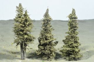Professionally Made Model Fir Trees,  5 1/2 " High,  N - Ho - O - S,  Priority