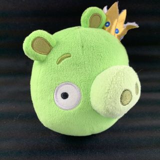 Commonwealth Angry Birds Green King Pig Gold Crown WITH SOUND 5 