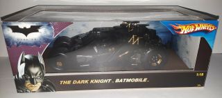 Mattel Hot Wheels The Dark Knight Batmobile 1:18 Scale Diecast Vehicle Tumbler