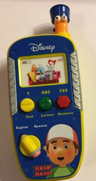 Handy Manny Cell Phone Interactive Learning Spanish English Numbers Letters Toy 3