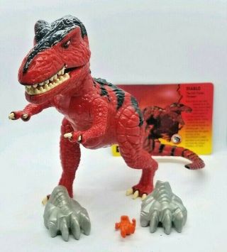Primal Rage Diablo Fireball T - Rex Dinosaur 5.  5 " Figure Playmates 12204 1996