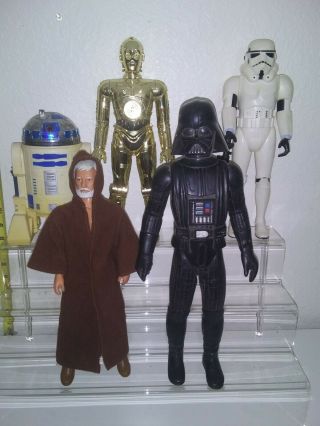 Vintage 1978 Star Wars 12” Inch Stormtrooper Complete,  Darth Vader Obi - Wan