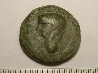 6314 Ancient Roman Copper As Coin Claudius - 1st Century Bc