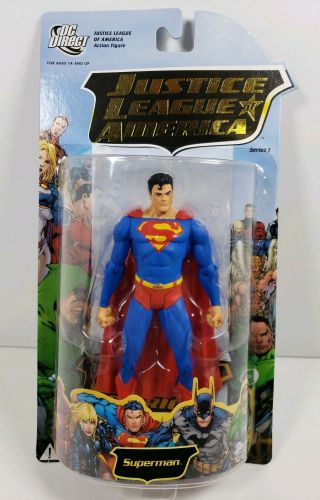 Justice League Of America Jla Series 1 Superman Action Figure Dc Direct - Moc