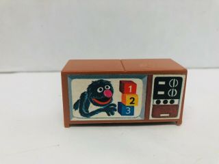 Vintage Fisher Price,  Sesame Street,  Little People,  Grover Tv Television Set 938