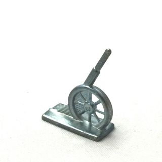Monopoly Retired Cannon Howitzer Silver Replacement Game Piece Token Craft