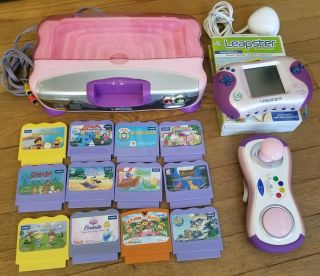 Vtech Vsmile Motion Active Learning System Tv Game Console W/ 14 Games Leapster