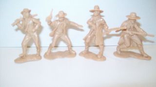 Four Hard To Find Color Matched Replicants From England Western Figures,  1/32