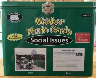 Webber Photo Cards - Social Issues Wfc - 35 Metal Carrying Case (251 Of 262 Cards)