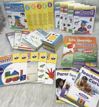 Your Baby Can Read Books 1 2 3 4 5 Word Cards Dvds Spanish Robert Titzer System