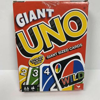 Giant Uno Card Game Box 7.  4 " X 10.  1 " Played Once Large Oversized