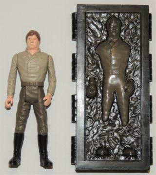 Star Wars Vintage Han Solo In Carbonite Figure Nm Power Of The Force Last 17