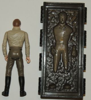 STAR WARS vintage Han Solo in Carbonite figure NM Power of the Force Last 17 2